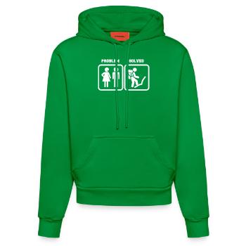 Escalade - Drôle - Alpinisme - Cadeau - Sweat à capuche bio ajusté fabriqué en UE - City Green - Devant