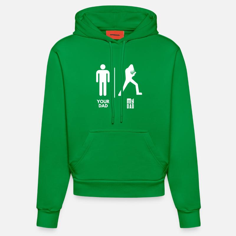 Rock Dad - Sweat à capuche bio ajusté fabriqué en UE - City Green