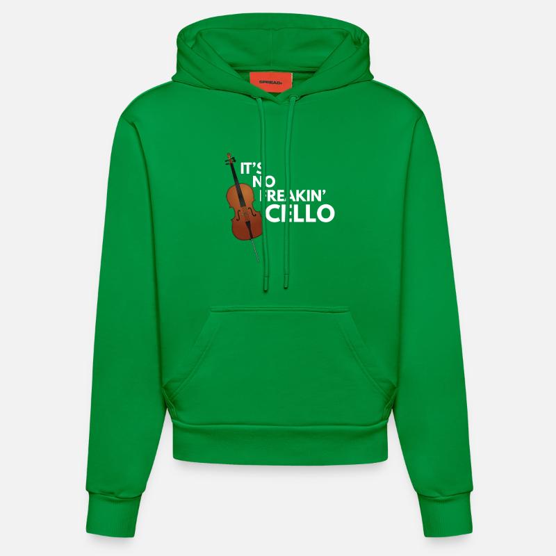 Violoncelle - Sweat à capuche bio ajusté fabriqué en UE - City Green