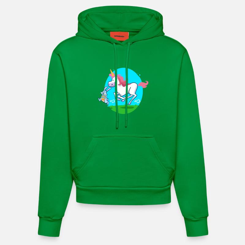 Eggorn de Pâques - Sweat à capuche bio ajusté fabriqué en UE - City Green
