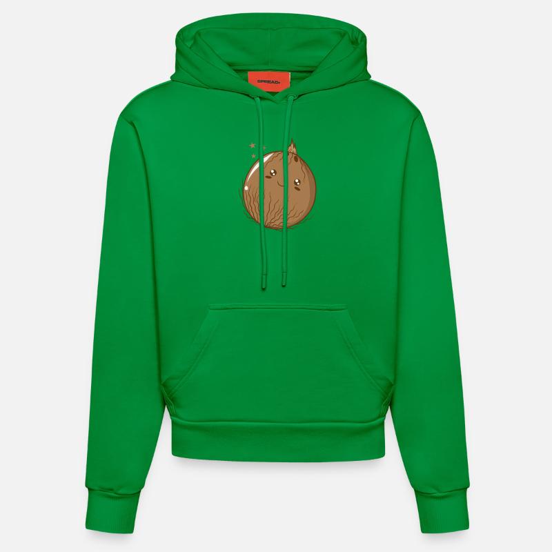noix de coco joyeuse - Sweat à capuche bio ajusté fabriqué en UE - City Green
