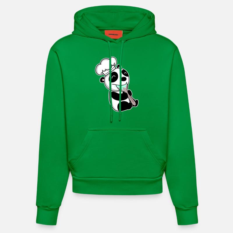 Panda bouillant bébé - Sweat à capuche bio ajusté fabriqué en UE - City Green
