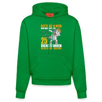 25 Jahre im Dienst 25 Jähriges Dienstjubiläum - Organic Fitted Hoodie Made in EU - City Green - Vorne