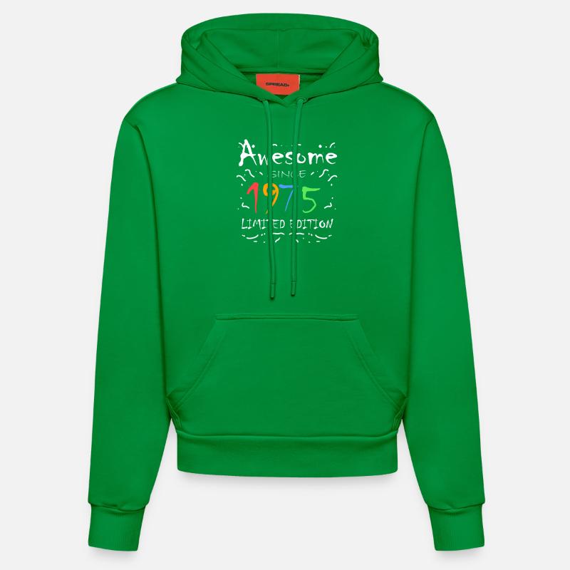 1975 - Sweat à capuche bio ajusté fabriqué en UE - City Green