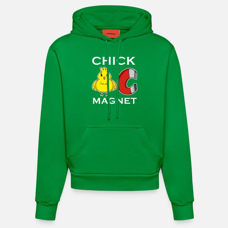 Aimant de poussin - Sweat à capuche bio ajusté fabriqué en UE - City Green