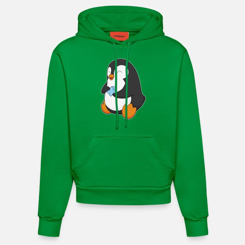 Penguin - Sweat à capuche bio ajusté fabriqué en UE - City Green