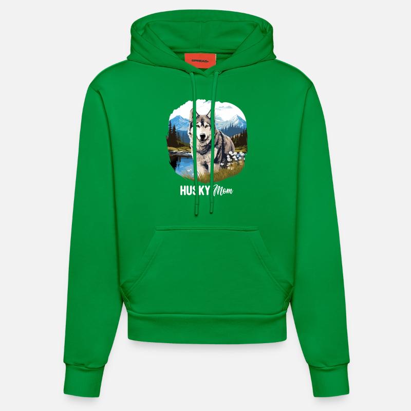 Rauque - Sweat à capuche bio ajusté fabriqué en UE - City Green
