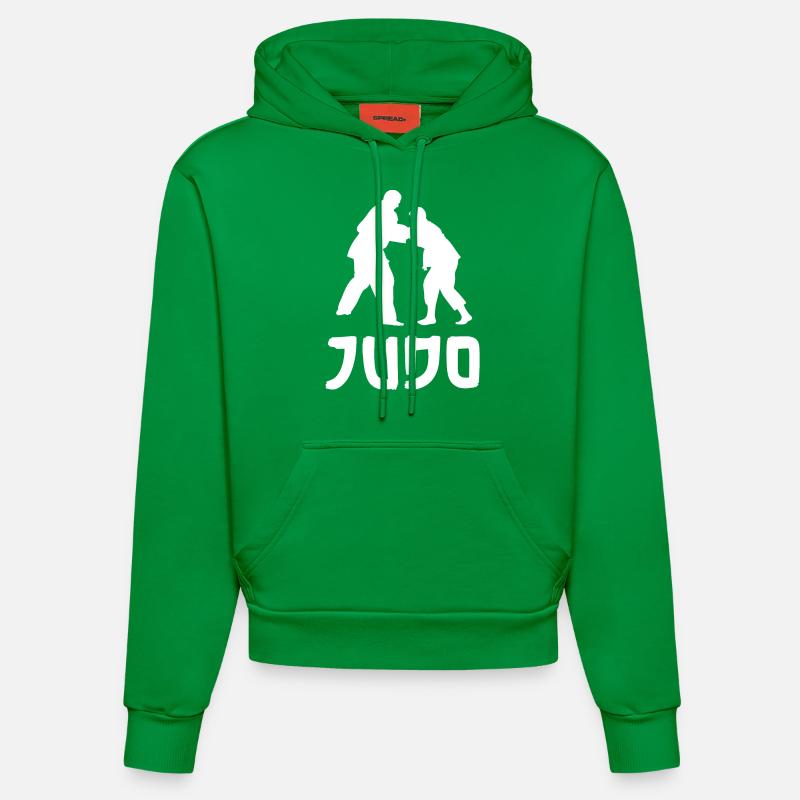 Judo - Sweat à capuche bio ajusté fabriqué en UE - City Green