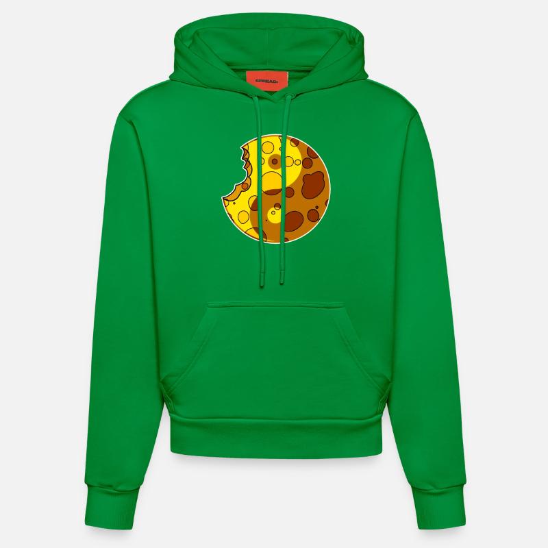 Fromage Yin Yang - Sweat à capuche bio ajusté fabriqué en UE - City Green