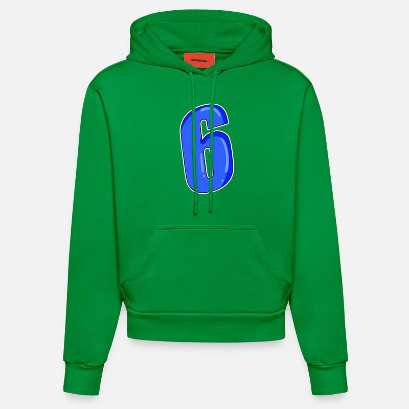 Numéro 6 Numéro - Sweat à capuche bio ajusté fabriqué en UE - City Green