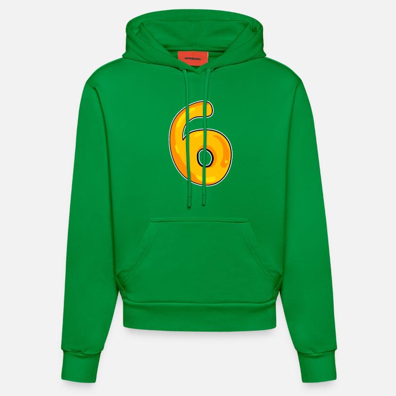 Numéro 6 Numéro - Sweat à capuche bio ajusté fabriqué en UE - City Green