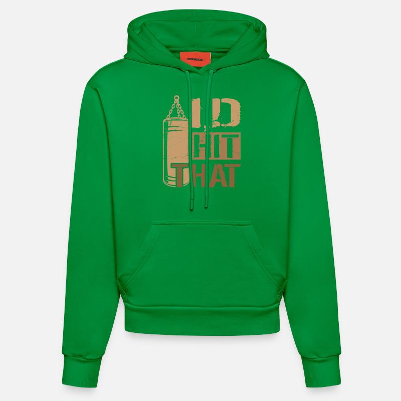 J’avais frappé cette boxe - Sweat à capuche bio ajusté fabriqué en UE - City Green