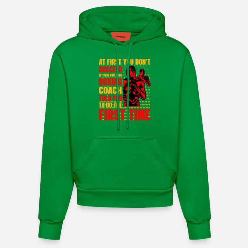 Boxe - Sweat à capuche bio ajusté fabriqué en UE - City Green