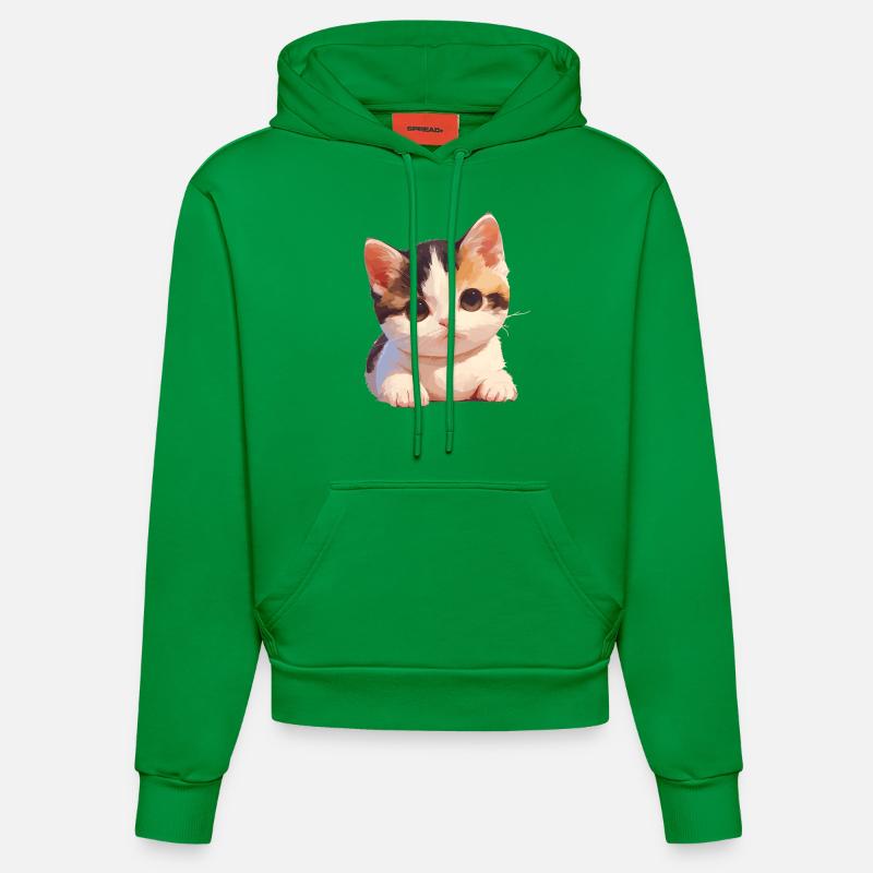 Munchkin Chaton Munchkin Chat - Sweat à capuche bio ajusté fabriqué en UE - City Green