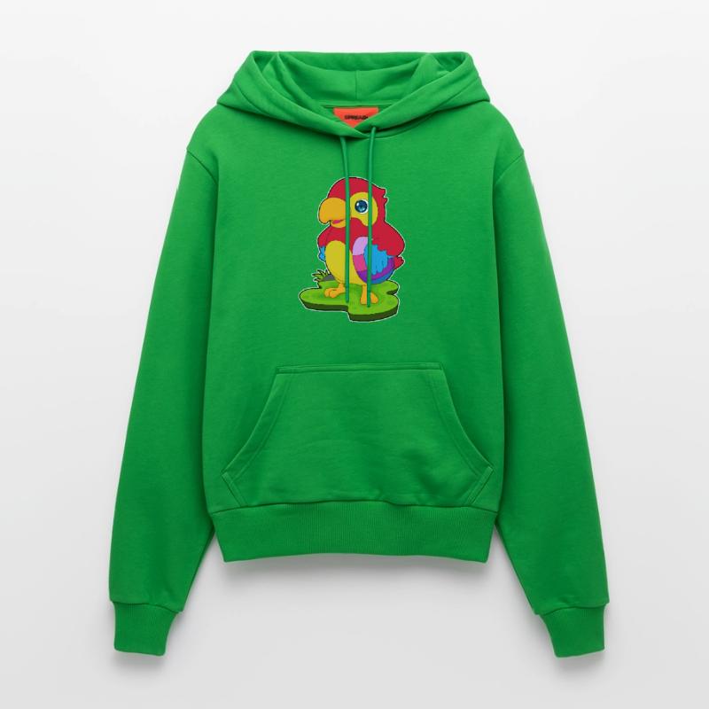 parrot Easter Easter egg Organic Fitted Hoodie Made in EU
