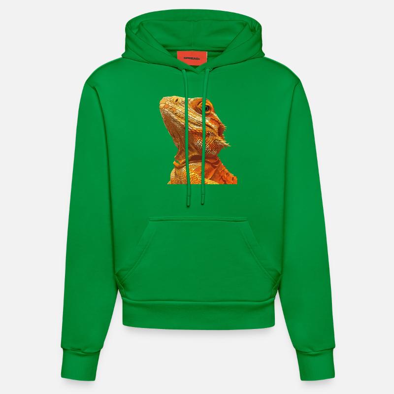 Agamen Agame - Sweat à capuche bio ajusté fabriqué en UE - City Green