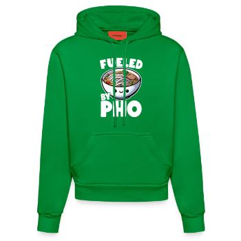 Pho Vietnamesisches Essen Vietnam Pho - Organic Fitted Hoodie Made in EU - City Green - Vorne