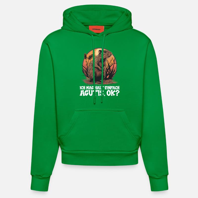 Agouti Agutis Aguti - Sweat à capuche bio ajusté fabriqué en UE - City Green