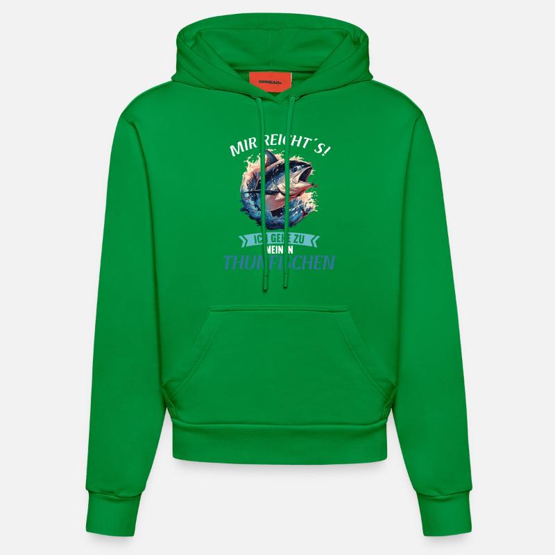 Thon Thunfische Thunfisch - Sweat à capuche bio ajusté fabriqué en UE - City Green