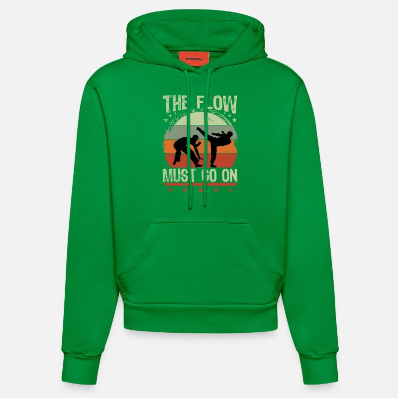 Le Flow doit continuer - Sweat à capuche bio ajusté fabriqué en UE - City Green