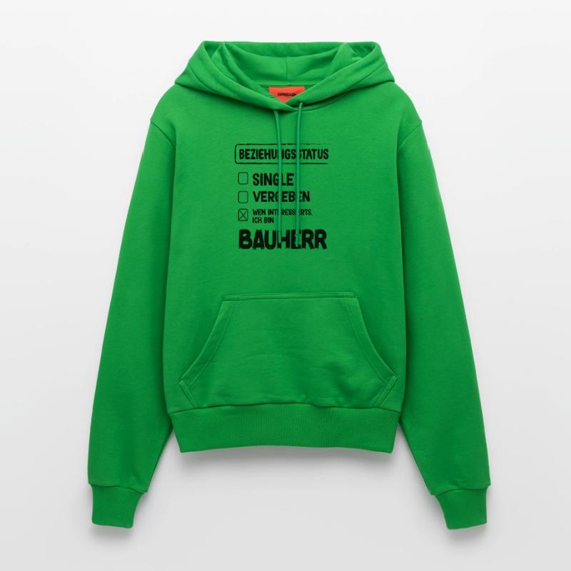 Constructeur Relation Statut Constructeur Constructeur Construction de maison Sweat à capuche bio ajusté fabriqué en UE