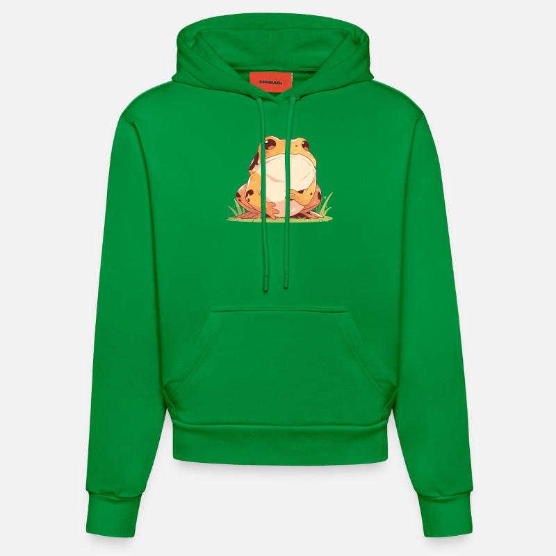 Toad Toads Toad - Organic Fitted Hoodie Made in EU - City Green