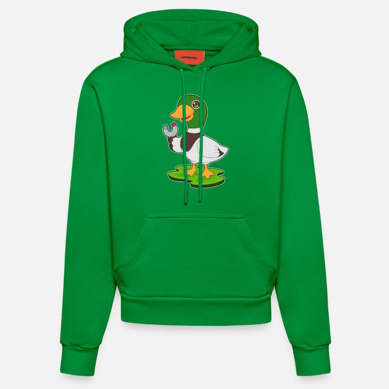 Aimant à canard - Sweat à capuche bio ajusté fabriqué en UE - City Green