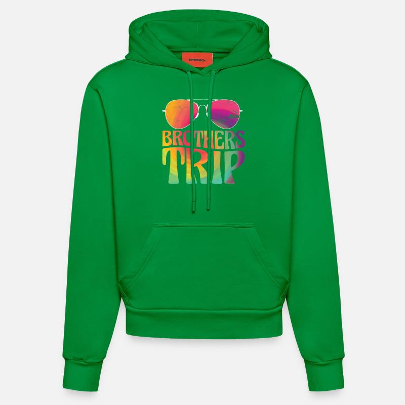 Parcours des frères et sœurs - Sweat à capuche bio ajusté fabriqué en UE - City Green