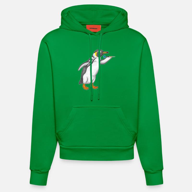 Pingouin Dart Dart - Sweat à capuche bio ajusté fabriqué en UE - City Green