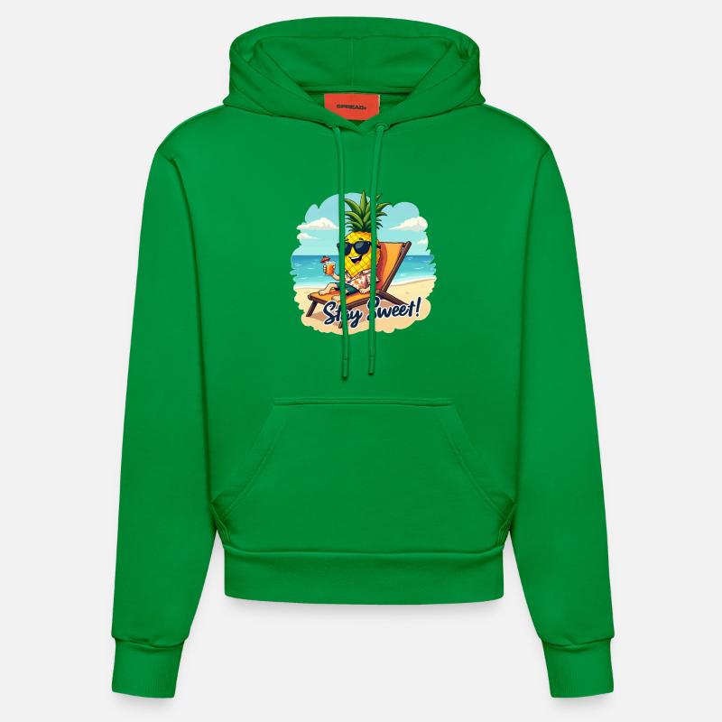 ANANAS - Sweat à capuche bio ajusté fabriqué en UE - City Green