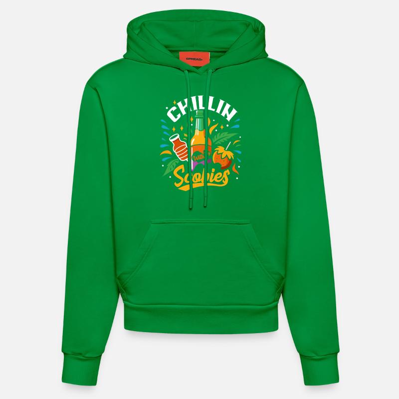 Propulsé par le champignon Kombucha - Sweat à capuche bio ajusté fabriqué en UE - City Green