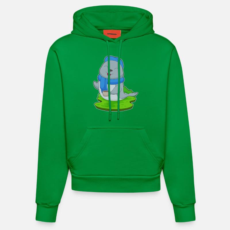 Tasse à café Seal - Sweat à capuche bio ajusté fabriqué en UE - City Green
