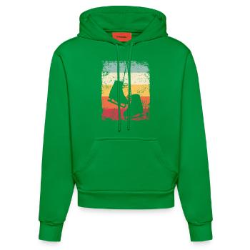 Figure Skating Figure Skating Ice Skating - Organic Fitted Hoodie Made in EU - City Green - Front