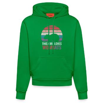 Wombat Spruch Australien Lustiges Wombats Geschenk - Organic Fitted Hoodie Made in EU - City Green - Vorne