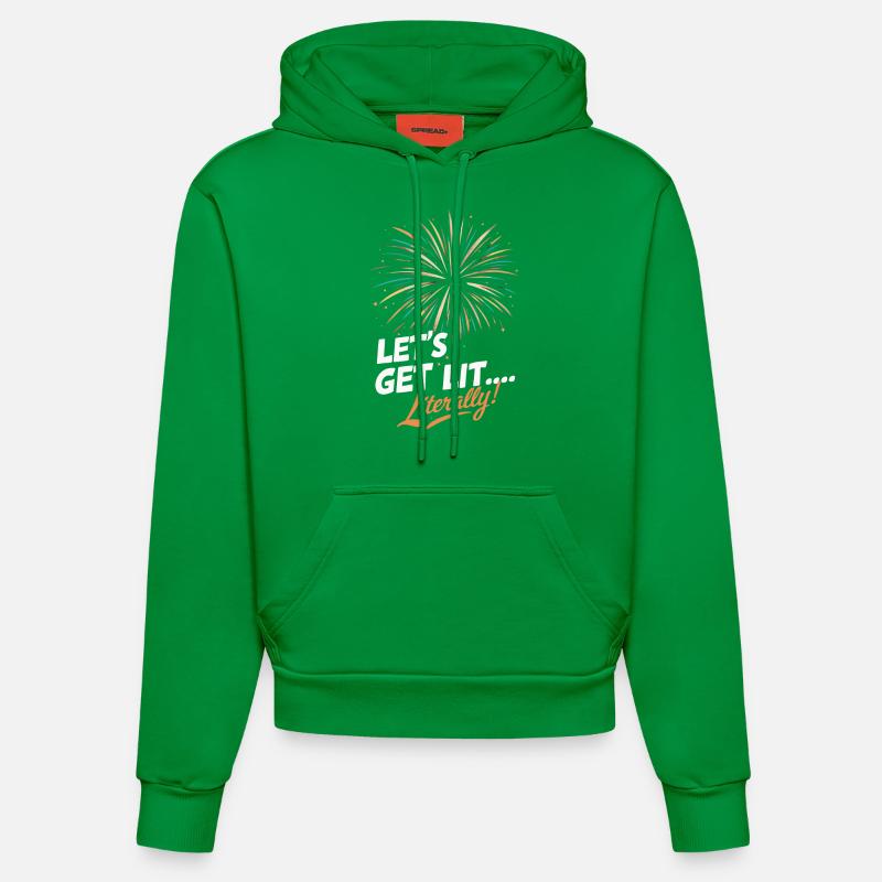 Pyrotechnie Feux d’artifice Pyrotechnie - Sweat à capuche bio ajusté fabriqué en UE - City Green