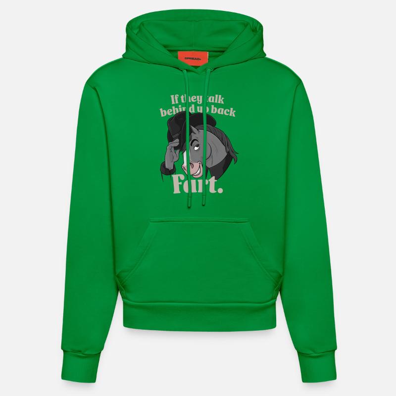 Cheval - Sweat à capuche bio ajusté fabriqué en UE - City Green