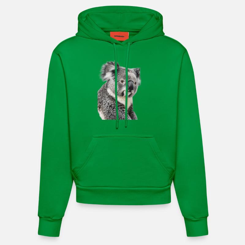 Koala - Sweat à capuche bio ajusté fabriqué en UE - City Green