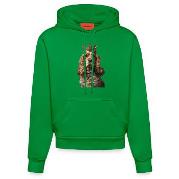 Cocker Spaniel - Sweat à capuche bio ajusté fabriqué en UE - City Green - Devant