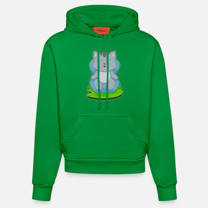 Fauteuil Chat - Sweat à capuche bio ajusté fabriqué en UE - City Green