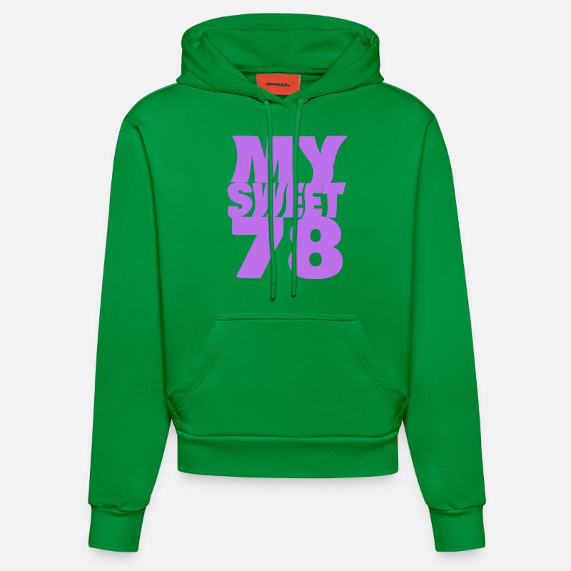 Doux 78 - Sweat à capuche bio ajusté fabriqué en UE - City Green