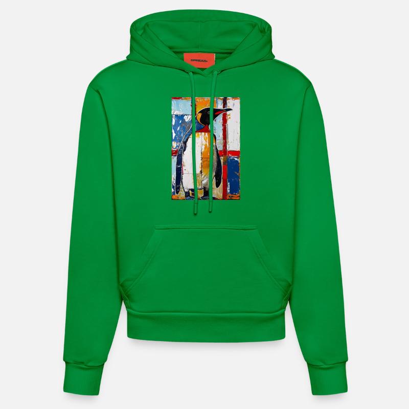 Pingouin - Sweat à capuche bio ajusté fabriqué en UE - City Green
