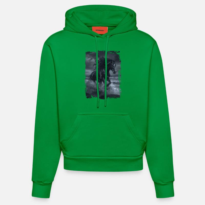 Comté - Sweat à capuche bio ajusté fabriqué en UE - City Green