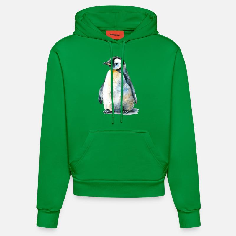 Pingouin - Sweat à capuche bio ajusté fabriqué en UE - City Green