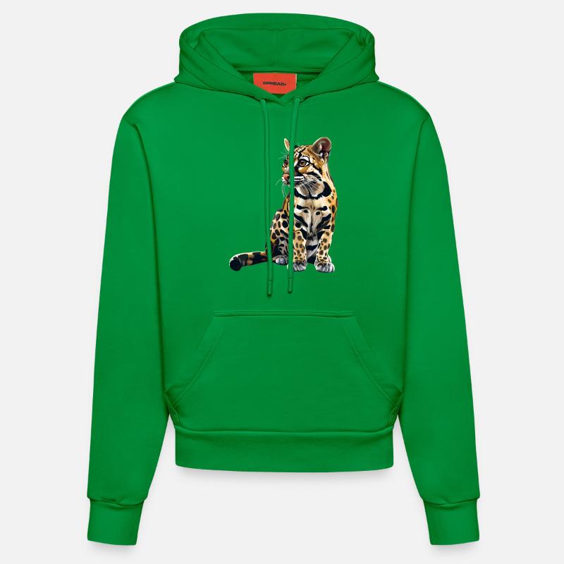 Ocelots Ocelot - Sweat à capuche bio ajusté fabriqué en UE - City Green