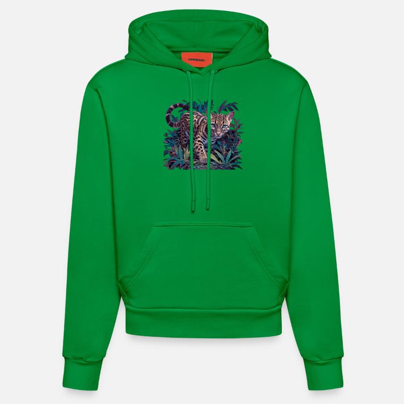 Ocelots Ocelot - Sweat à capuche bio ajusté fabriqué en UE - City Green