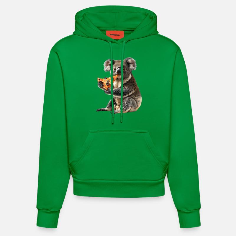 Koala - Sweat à capuche bio ajusté fabriqué en UE - City Green