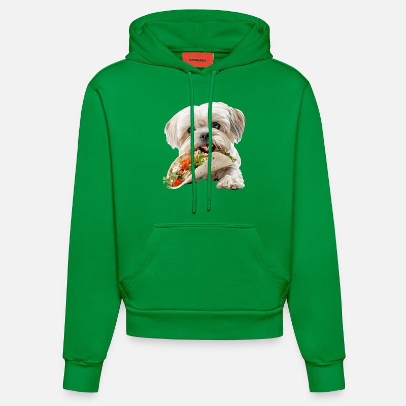 Shih Tzu - Sweat à capuche bio ajusté fabriqué en UE - City Green