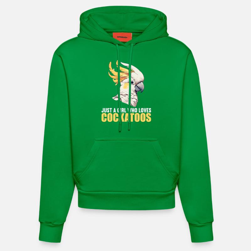 Cacatoès Cacatoès Cacatoès - Sweat à capuche bio ajusté fabriqué en UE - City Green