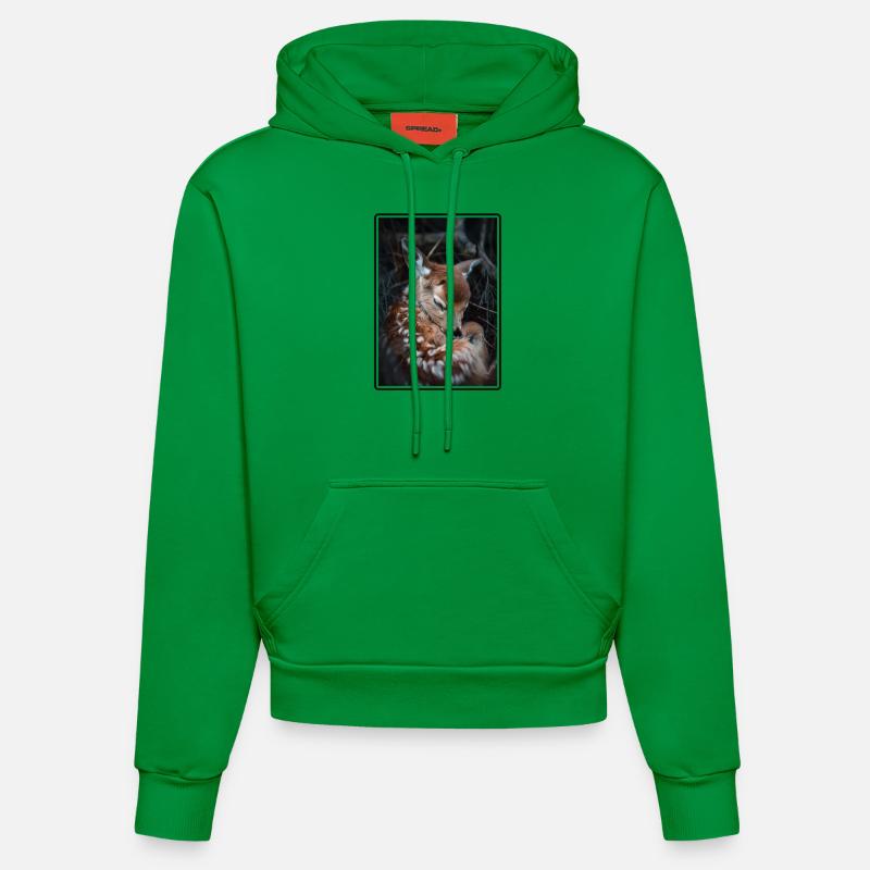 Cerf Cerf - Sweat à capuche bio ajusté fabriqué en UE - City Green