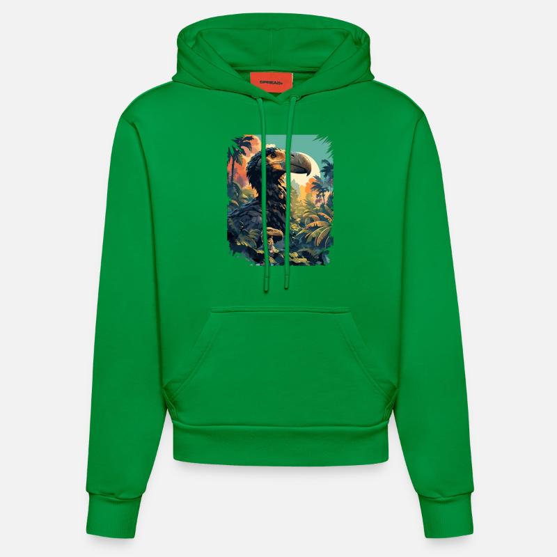Dodos Dodo - Sweat à capuche bio ajusté fabriqué en UE - City Green